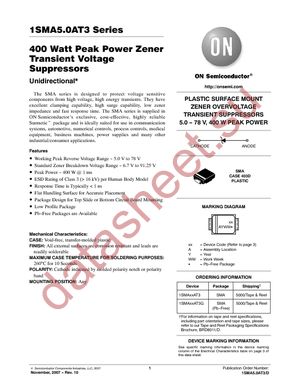 1SMA17AT3G datasheet  